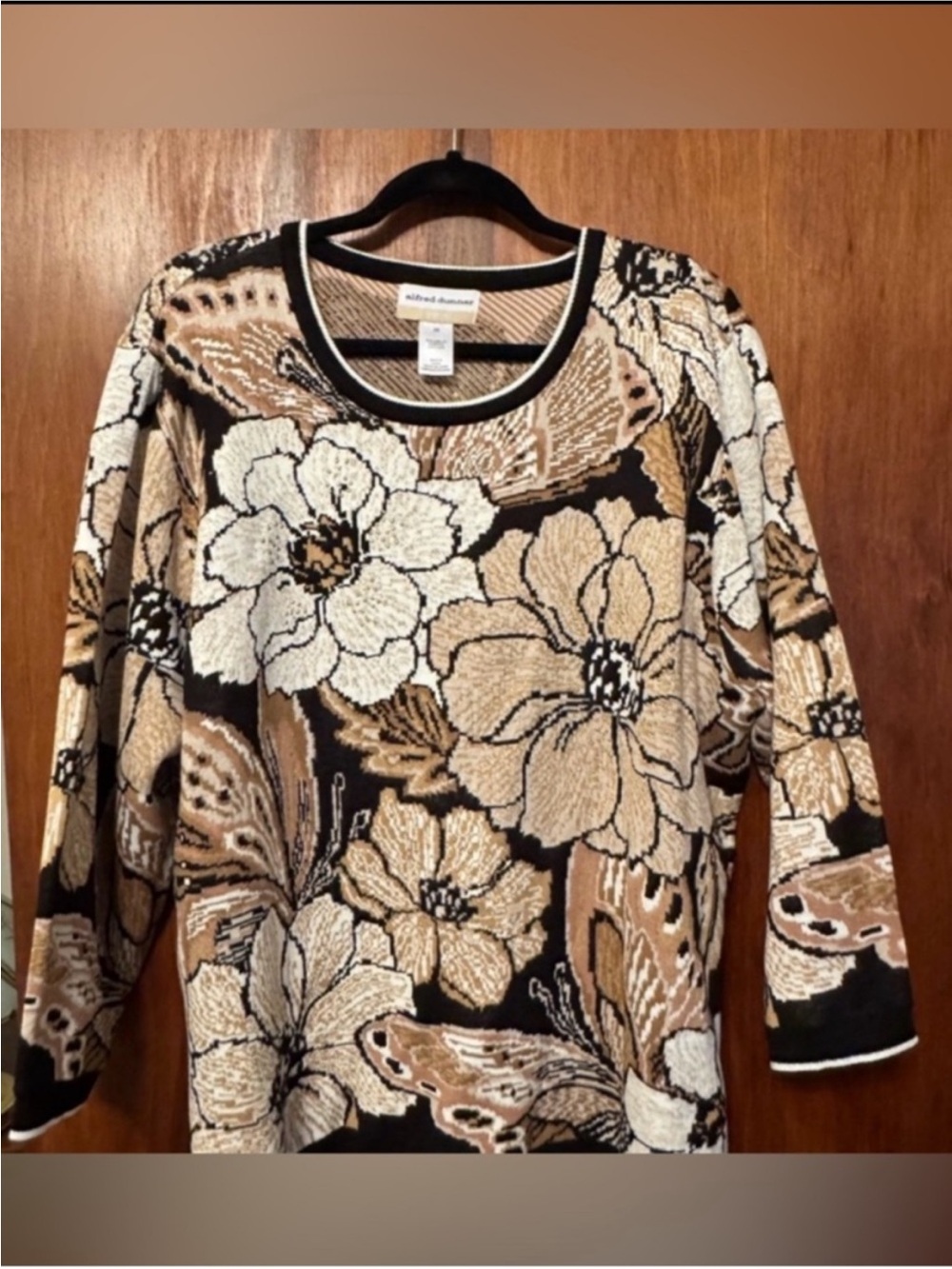 Alfred Dunner Women’s Plus Size Floral Sweater - Size 2X